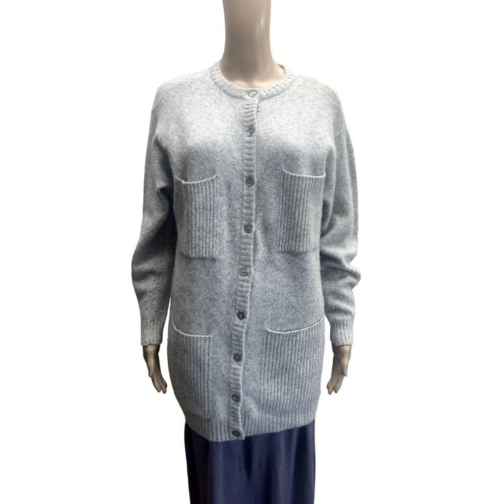 Vintage Liz Claiborne Lambswool Angora Button Front Sweaters M